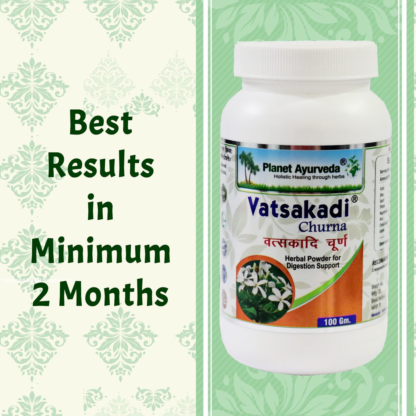 Planet Ayurveda Vatsakadi Churna, 100 gms, "Ayurvedic Medicine for Ulce- image 3