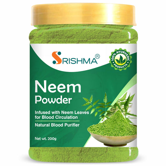 Srishma Neem Powder for Eating | Face Pack | Diabetes | Drink | Fever | Liver (200 g)