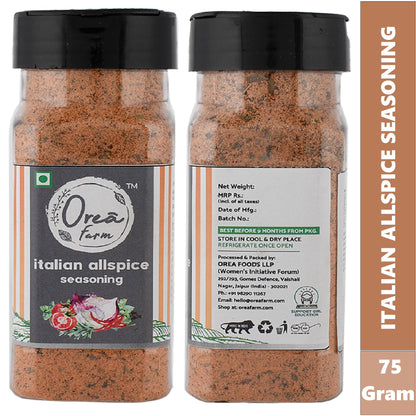Orea Farm Italian Allspice Seasoning, 75gm, Aromatic Herb & Spice Mix for Pasta, Pizza, Salads & Continental Dishes
