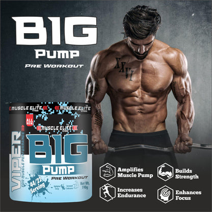 MUSCLE ELITE FITNESS Pre-Workout Supplement with Creatine Monohydrate, Citrulline, For Men & Women [44 Servings, Blueberry] Free Shaker