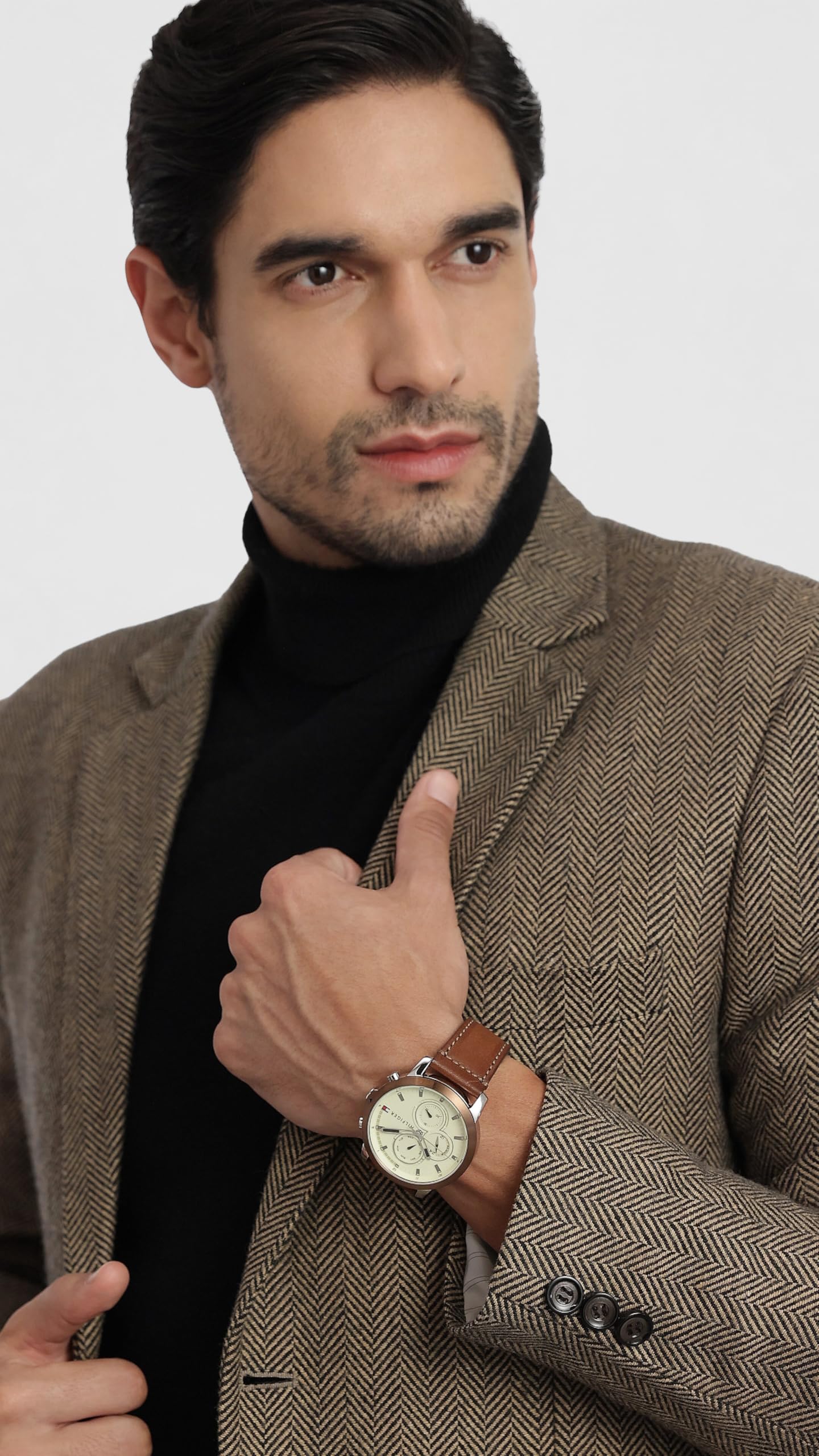 Tommy Hilfiger Men Parchment Dial Analog Watch