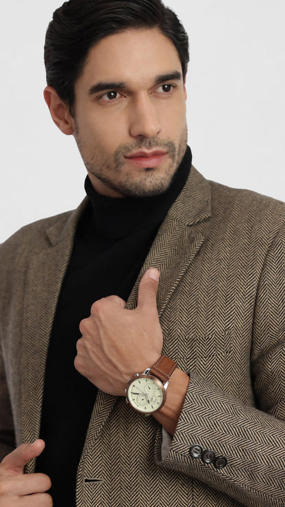 Tommy Hilfiger Men Parchment Dial Analog Watch