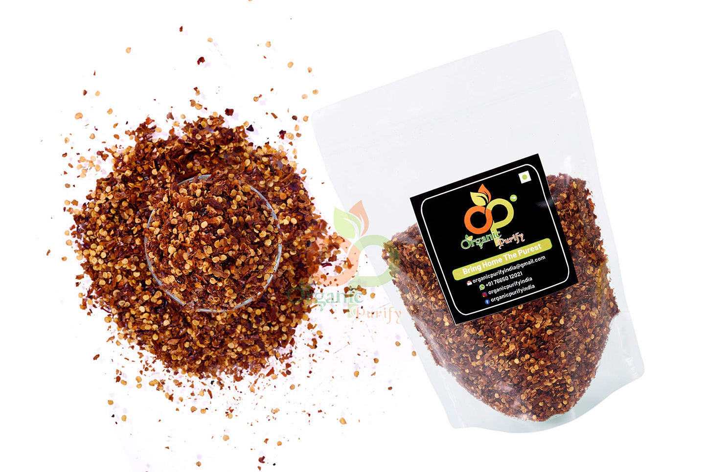 Organic Purify Red Chilli Flakes Seasoning 200GM