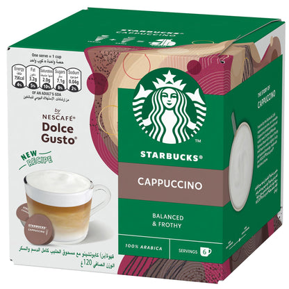 Starbucks Dolce Gusto Cappuccino 12 Capsules