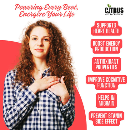 CITRUS NUTRACEUTICAL Coenzyme Q10 (CoQ10) 100mg with Piperine, 60 Capsules