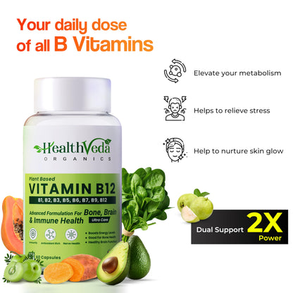 HEALTH VEDA ORGANICS PRIVATE LIMITED Plant Based Vitamin B12 Supplement- image 7