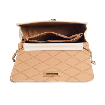 Lino Perros Women's Off-White Faux Leather Sling