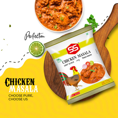 SS MASALAS Chicken Masala Powder 280g | Ready Mix Blended Spices to Enhance the Taste of any Chicken Curry/Korma/gravy