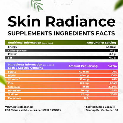Health Veda Organics Plant Based Skin Radiance Collagen Builder with Vi- image 8