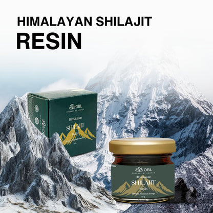 OBL ORGANIC BY LOUPEZ Shilajit Resin |For Strength, Stamina & Energy Muscle Booster| and Supplement - Pack Of 2-(Ashogold & Unflavoured)
