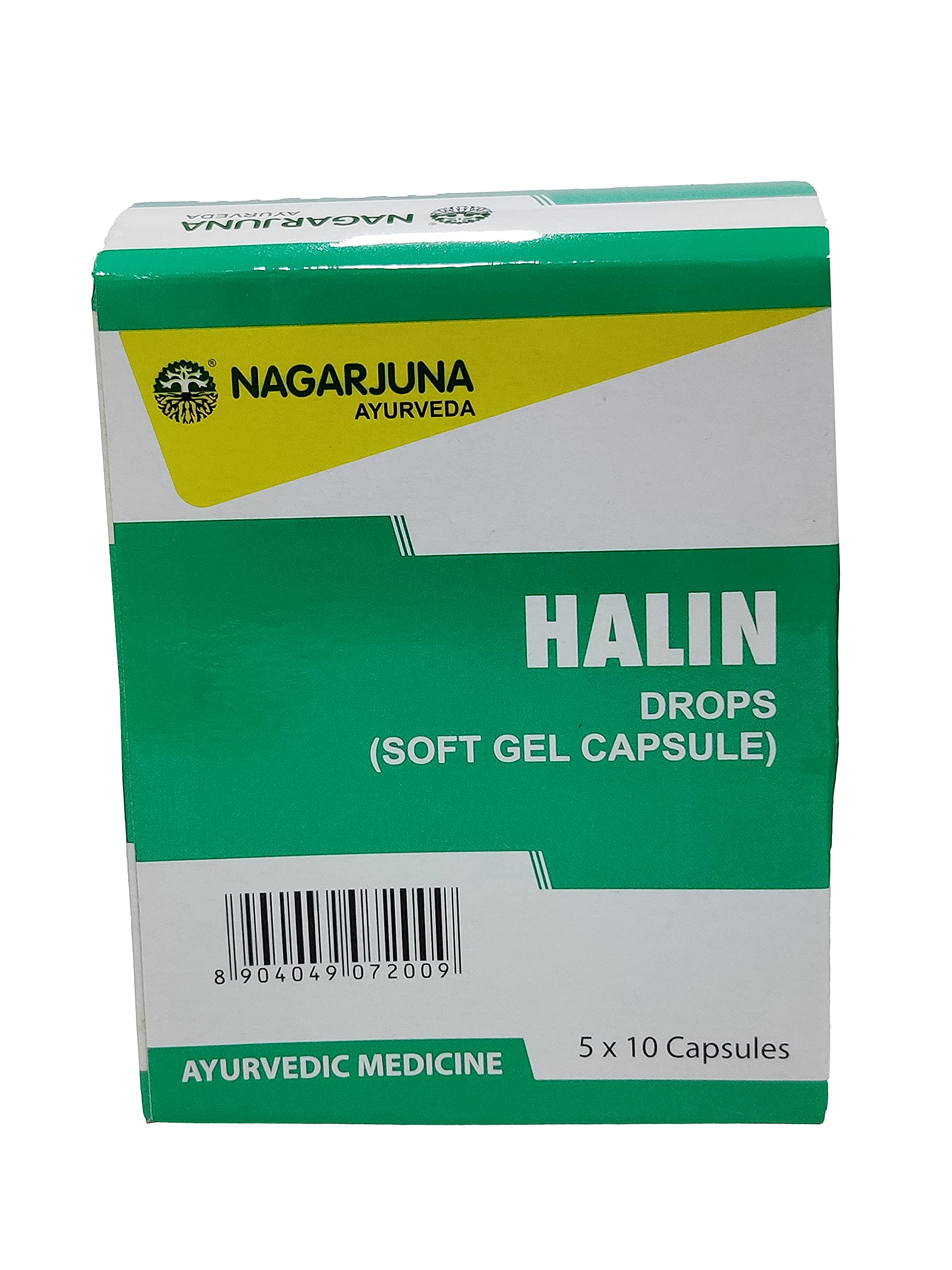 NAGARJUNA Halin Drops (Soft Gel Capsule), 50 Count