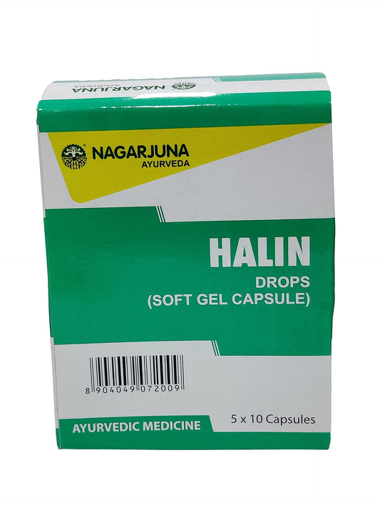 NAGARJUNA Halin Drops (Soft Gel Capsule), 50 Count
