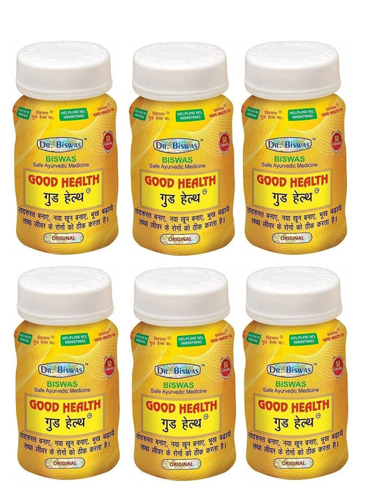 Dr. Biswas Healthcare Good Health 50 Capsules (Pack of 6)