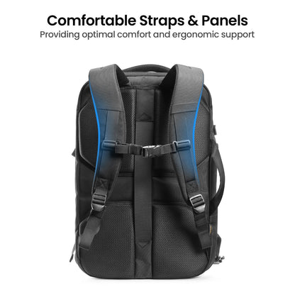 Tomtoc Navigator-T66 Lite Travel Laptop Backpack 17 Inch/ 40L-Black