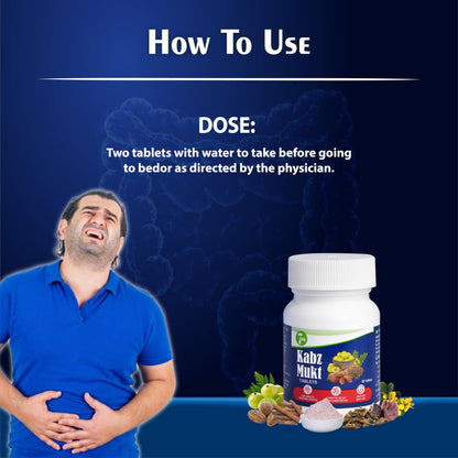 Kabz Mukt 30 Tablets - Ayurvedic Constipation Relief | Supports Digestive Health | Clears Colon | Regulates Digestion | Addresses Low Fiber Diet & Sedentary Lifestyle-Pack of 1