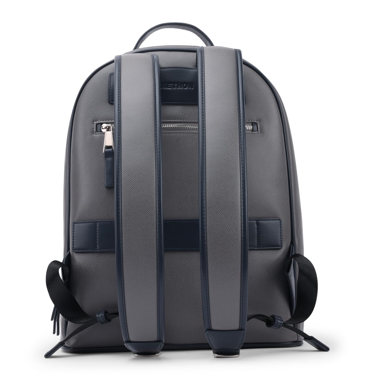 AETHON | Apex Backpack | 14-inch Shoulder Bag | PU Leather | Shape Resistant, Separate Laptop Compartment | Luggage Sleeve | Grey