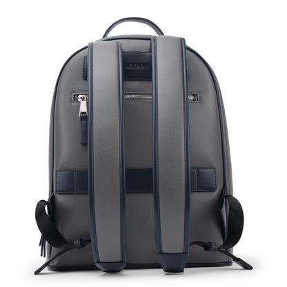 AETHON | Apex Backpack | 14-inch Shoulder Bag | PU Leather | Shape Resistant, Separate Laptop Compartment | Luggage Sleeve | Grey