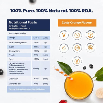 Wellbeing Nutrition Vitamin C + Zinc | Natural and Organic Immunity Boo- image 6