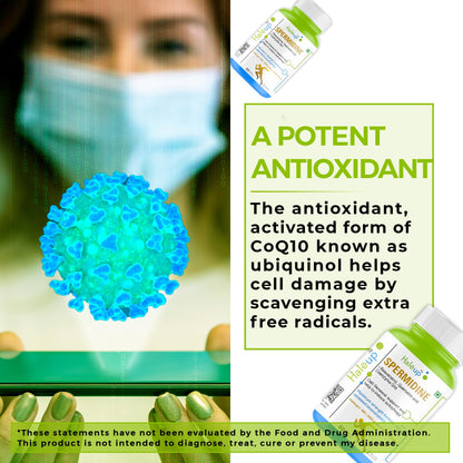 Haleup 99% Spermidine Trihydrochloride with Resveratrol| For Healthy Ageing | Autophagy| Cell Renewal | Immunity| Skin and Hair | Cognitive Support (1 pack X 60s count)