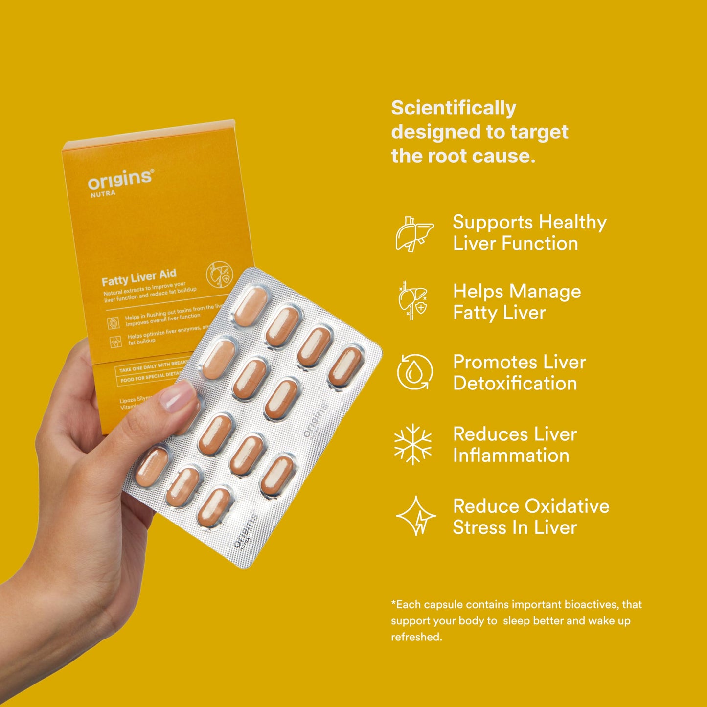 Origins Nutra Fatty Liver Aid |Support Healthy Liver and Detox | Milk T- image 7