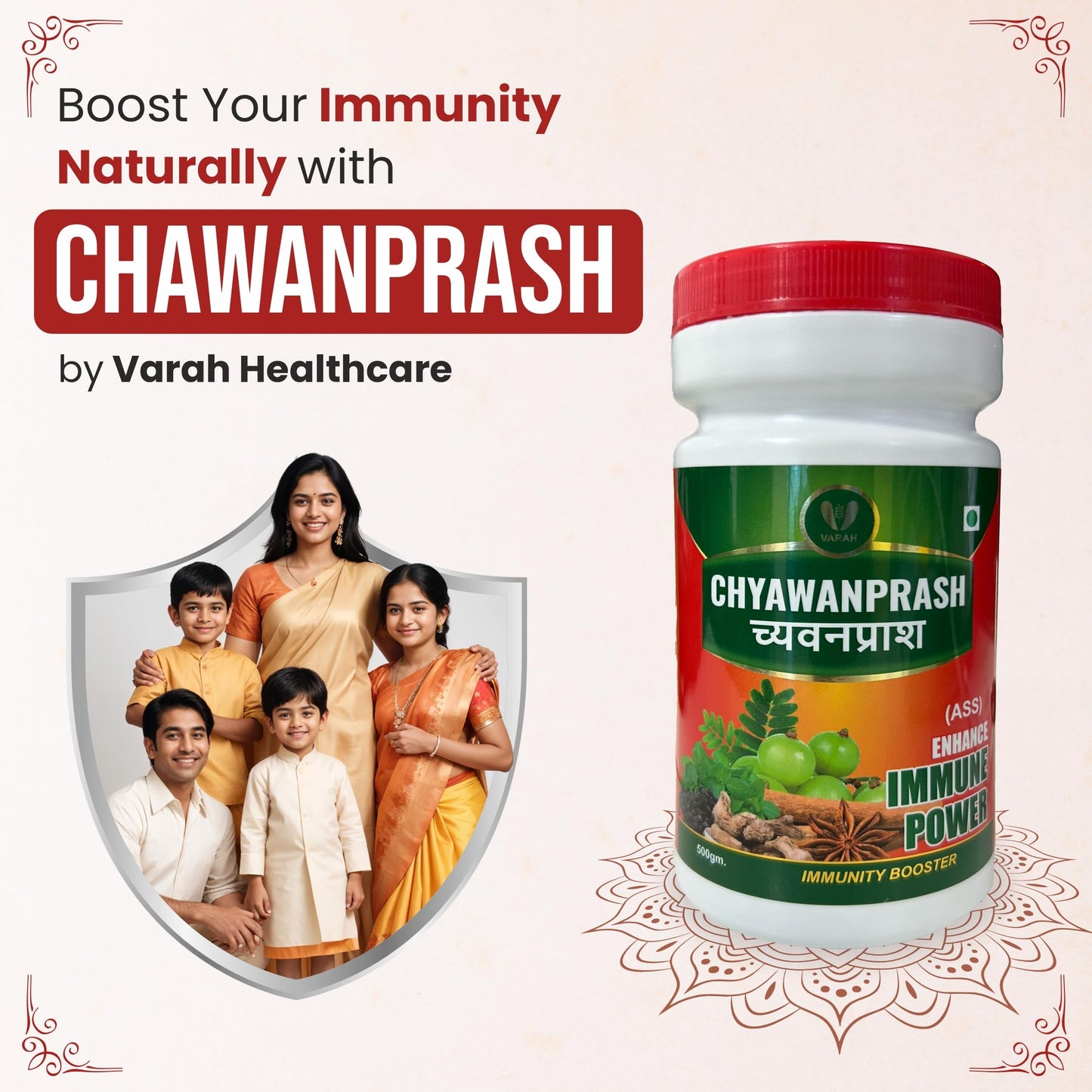 Varah Healthcare - Chyawanprash | Helps Build Strength & Stamina | Builds Overall Health | Ayurvedic Health Supplement | 500 gm