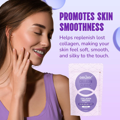 GELIXER Classic Unflavoured Collagen Powder 500g Premium Japanese Marine Collagen Peptides for Wellness of Skin, Hair, Nail, Bone & Joints