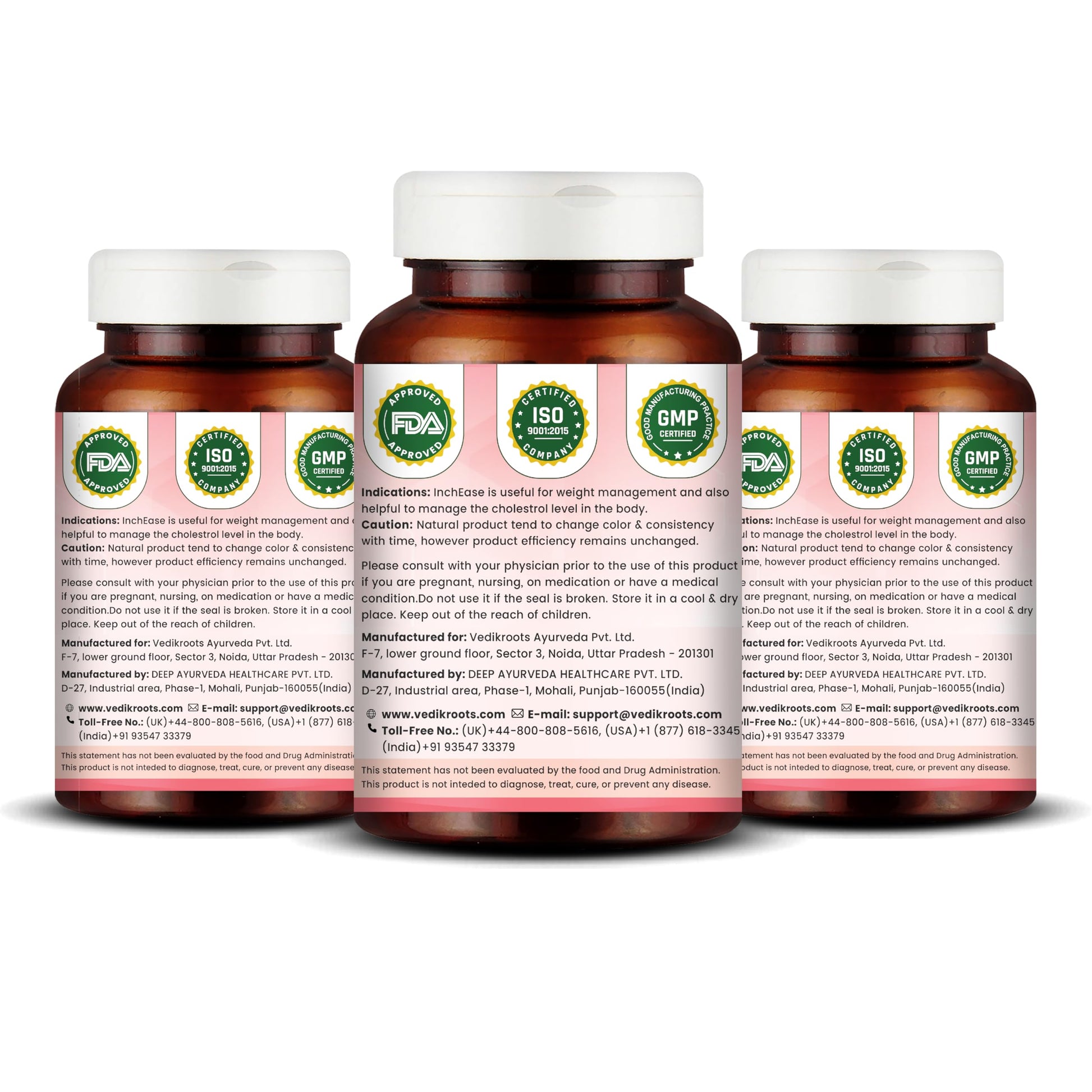 Vedikroots InchEase | Ayurvedic Supplement for Healthy Weight Loss Mana- image 7