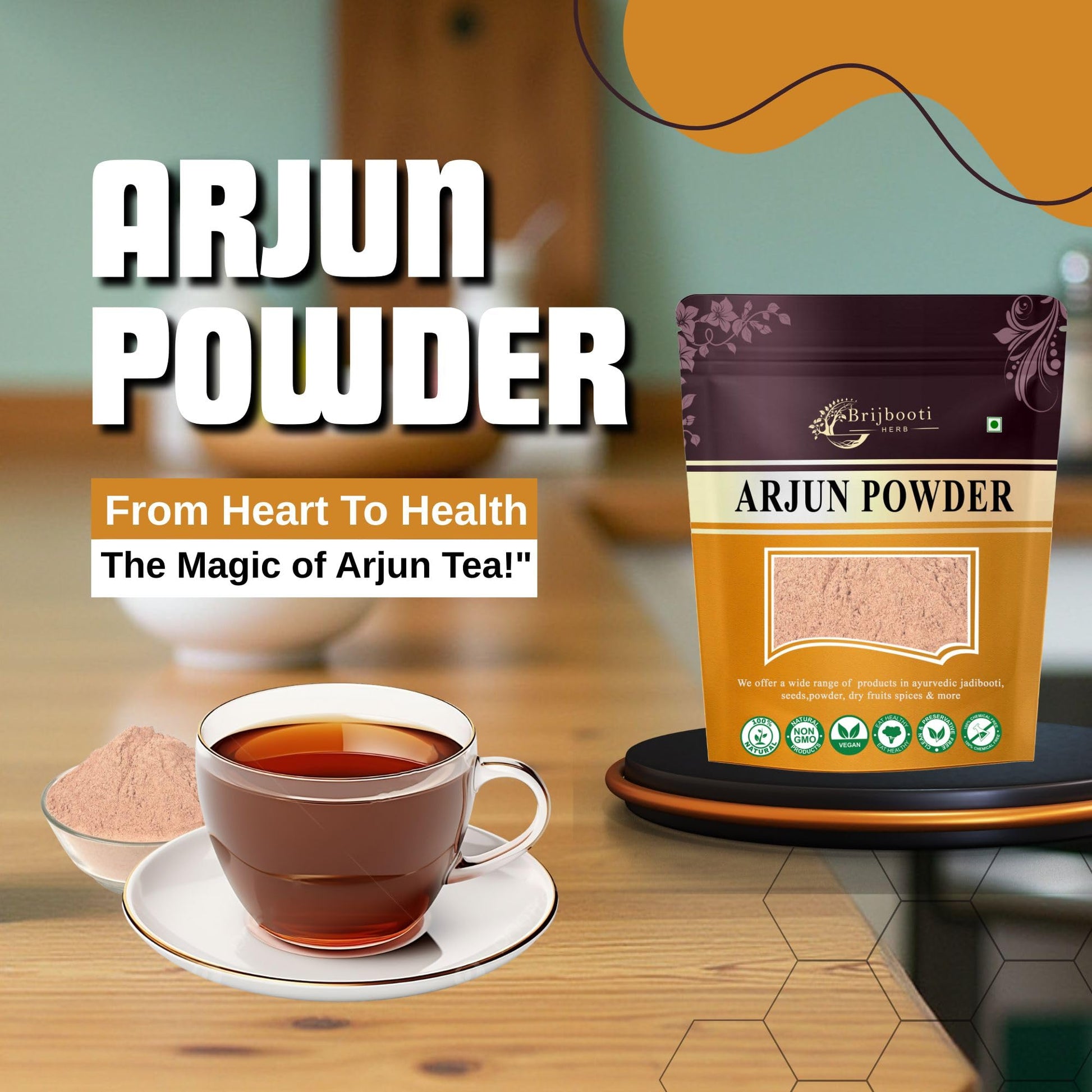 BIRJU MAHAVIR Bmkb Terminalia Arjuna Arjun Chaal Powder, Natural, 200 g- image 5