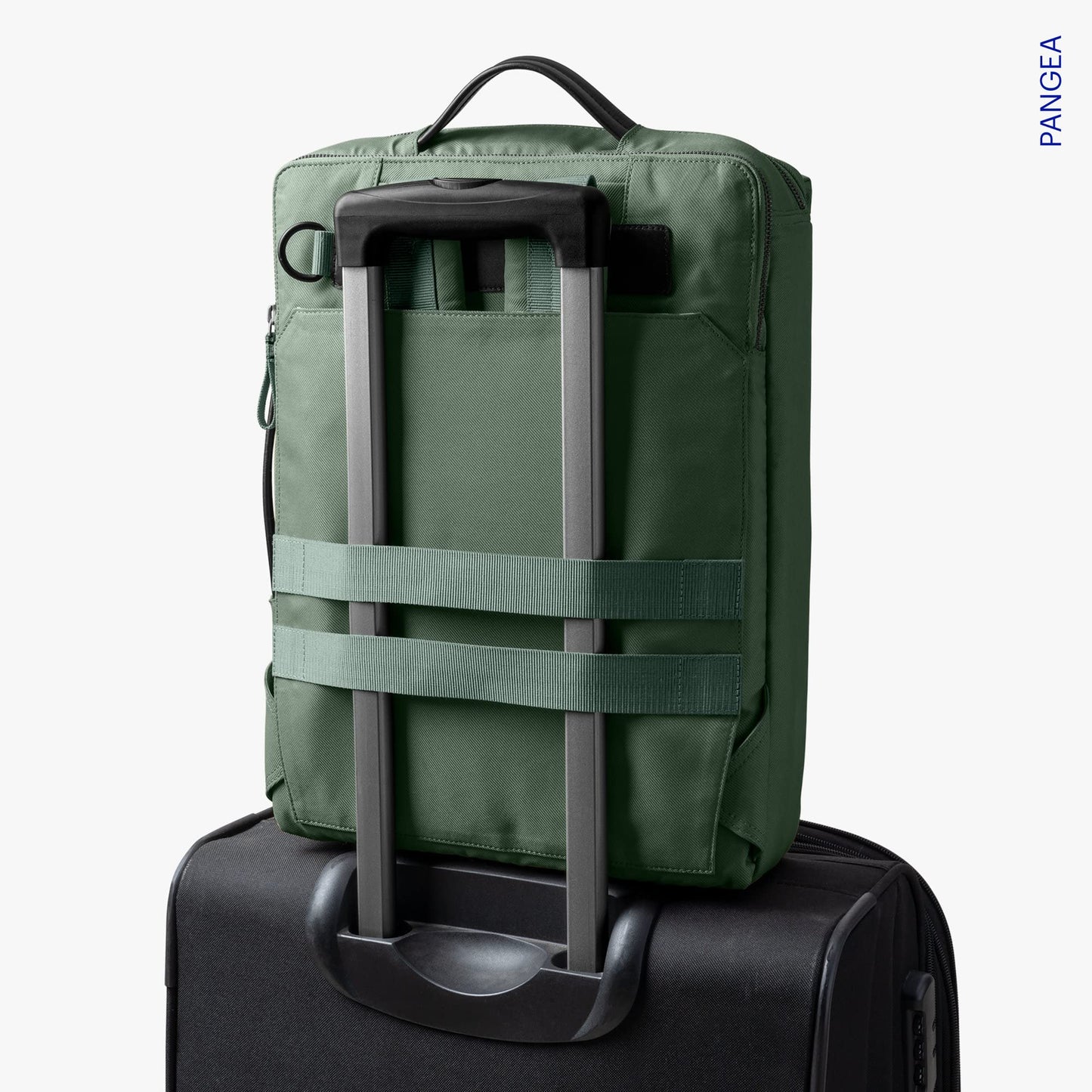 DailyObjects PET Kelp Meridian Convertible Briefpack (Backpack + Briefcase) (16L)| 100% Recycled | Fits any Laptop Upto 16 Inch | Lightweight Shoulder Backpack | Multiutility Bag with Trolley Sleeve