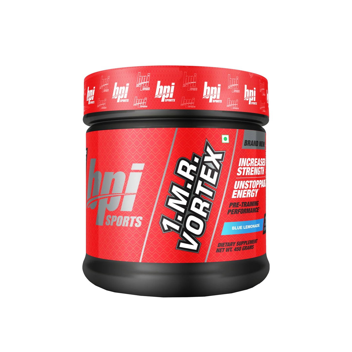 BPI Sports 1.M.R. Vortex | Pre-Workout Supplement | Increases Strength | Unstopabble Energy | Pre-Training Performance | Blue Lemonade Flavour | 450gm