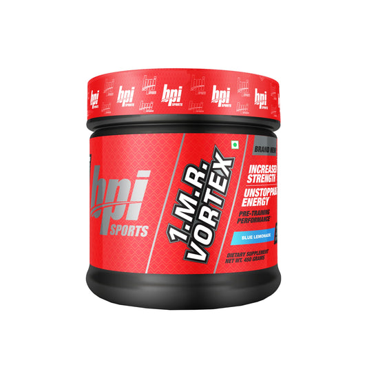BPI Sports 1.M.R. Vortex | Pre-Workout Supplement | Increases Strength | Unstopabble Energy | Pre-Training Performance | Blue Lemonade Flavour | 450gm
