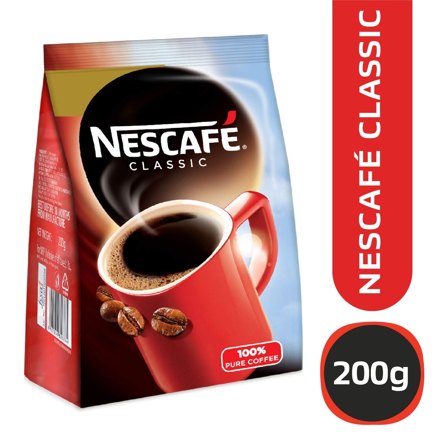Nescafe Classic Stabilo Powder, 200 Gm Pouch
