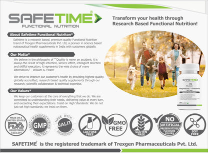 SAFETIME Functional Nutrition MAGTEIN Magnesium L Threonate Cognitive Function & Brain Health Support (30 Pack x 2 = 60 Veg Capsules)