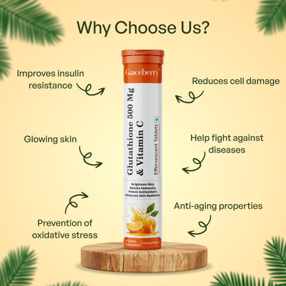 Graceberry Glutathione Tablets for Glowing Skin | 80 Effervescent Table- image 8