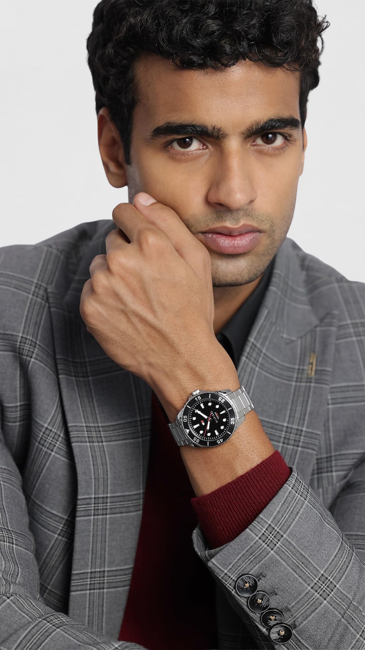Tommy Hilfiger Oceanic Quartz Analog with Black Dial Silver Stainless Steel Strap Watch for Men - TH1792203