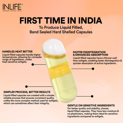 INLIFE Garlic Oil Capsules for Men and Women - 60 Liquid Filled Capsules