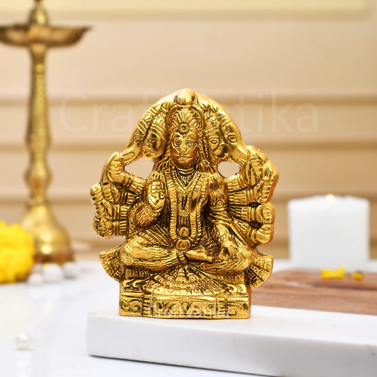 CraftVatika Panchmukhi Hanuman for Door Entrance Statue Wall Hanging Showpiece,