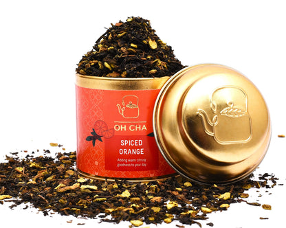 OH CHA - Cinnamon Tea with Orange Peels | Weight Loss Tea, 35gms | Blended with Natural Ingredients like Cinnamon, Ginger, Orange Peels and Clove | 100% Long Leaf Tea | Reduces Inflammation, Controls Blood Sugar, Improves Heart Health | Contains Natural O