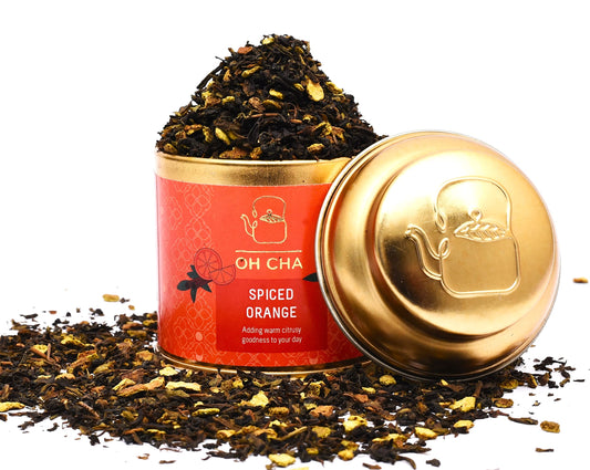 OH CHA - Cinnamon Tea with Orange Peels | Weight Loss Tea, 35gms | Blended with Natural Ingredients like Cinnamon, Ginger, Orange Peels and Clove | 100% Long Leaf Tea | Reduces Inflammation, Controls Blood Sugar, Improves Heart Health | Contains Natural O