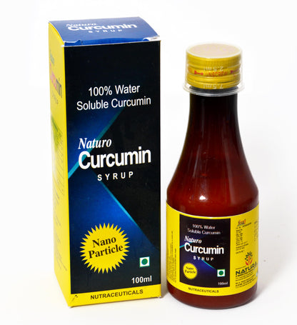 Naturo Curcumin Syrup – High Absorption Turmeric Liquid | Alcohol-Free | Mediwin Quality