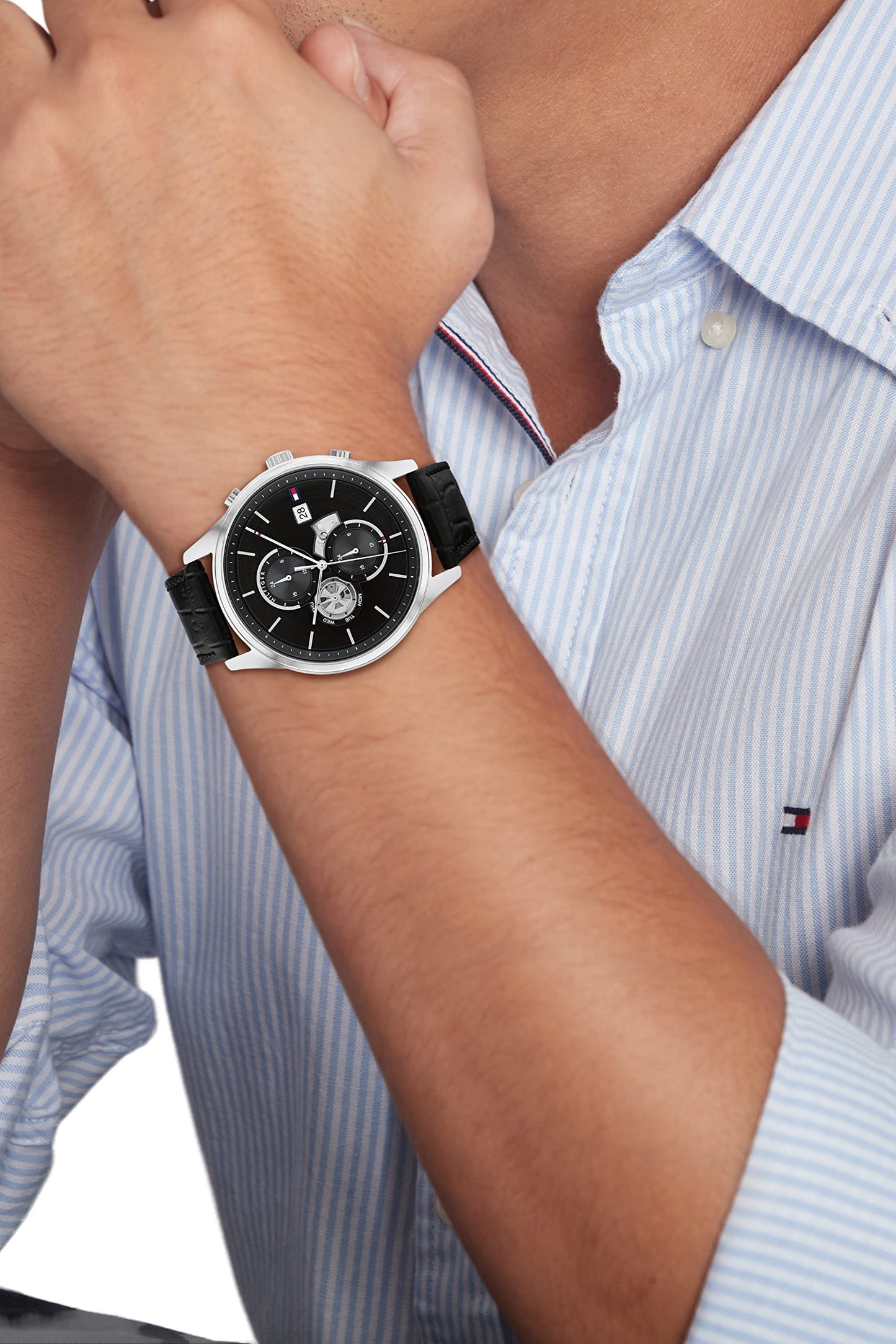 Tommy Hilfiger Black Dial Analog Watch for Men