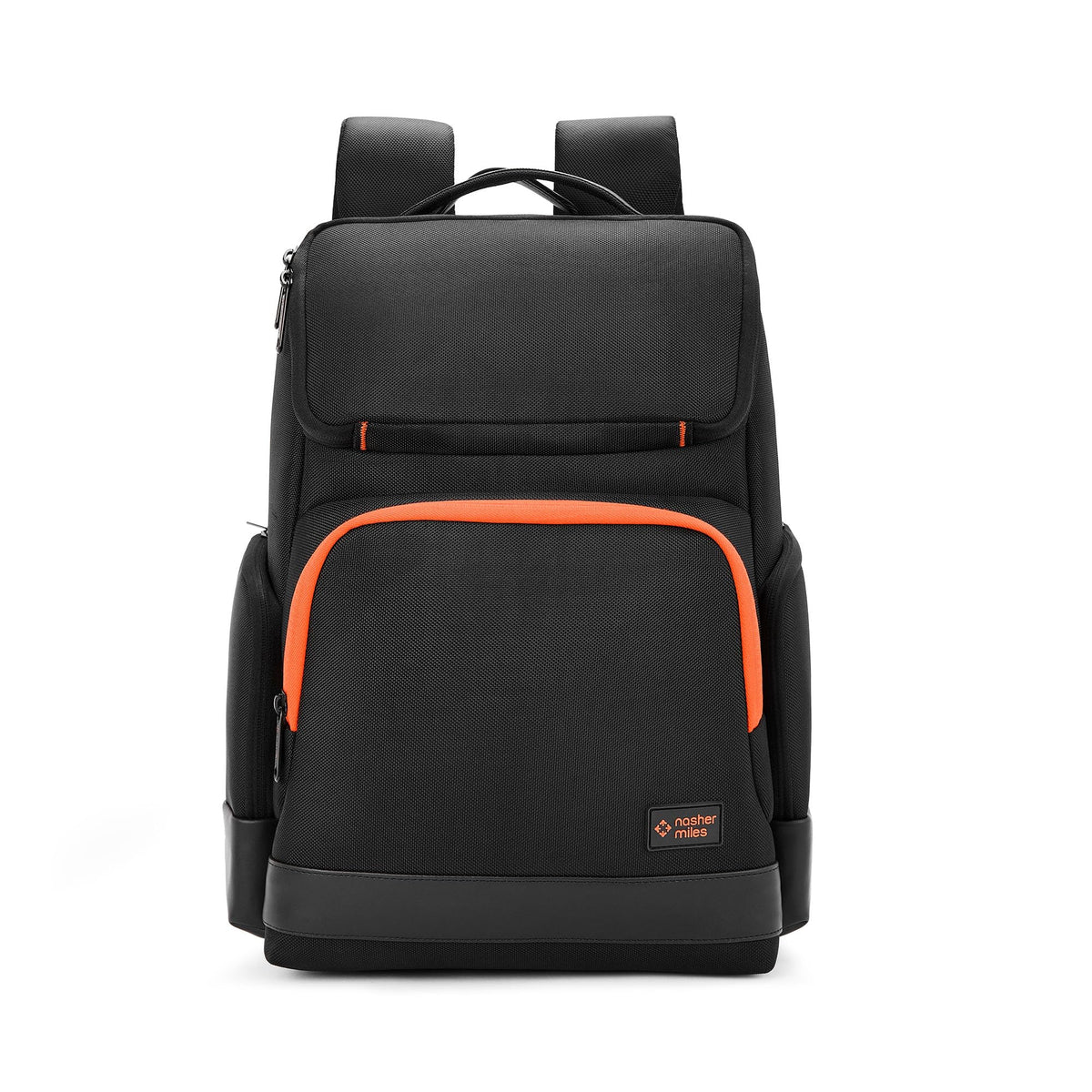 Nasher Miles Fordham Corporate Backpack | Premium Polyester & PU Laptop Backpack 33L | Ideal for Office, College, School & Travel | Men, Women, Boys, Girls (Black)