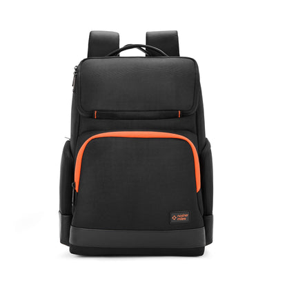 Nasher Miles Fordham Corporate Backpack | Premium Polyester & PU Laptop Backpack 33L | Ideal for Office, College, School & Travel | Men, Women, Boys, Girls (Black)