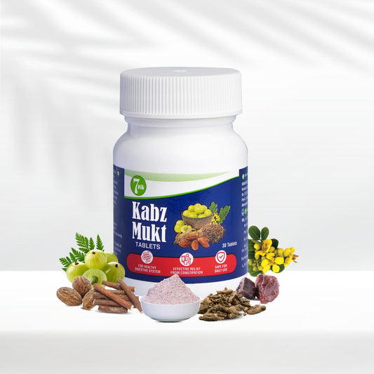 Kabz Mukt 30 Tablets - Ayurvedic Constipation Relief | Supports Digestive Health | Clears Colon | Regulates Digestion | Addresses Low Fiber Diet & Sedentary Lifestyle-Pack of 1