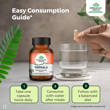Organic India Triphala 60 Capsules Bottle- image 7