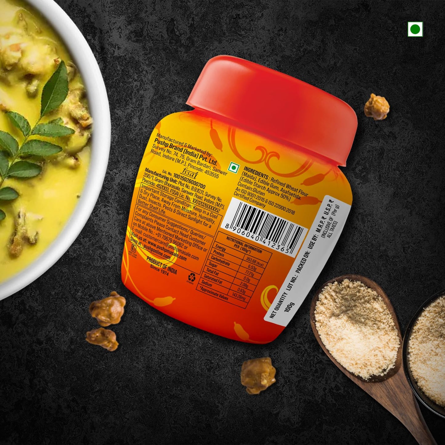 Pushp Shahi Hing | 100g | India's Strongest Hing Powder | Pure Asafoetida | Quality Blend | No Preservatives