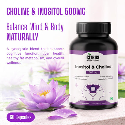 CITRUS NUTRACEUTICALS Choline & Inositol 500mg Capsules