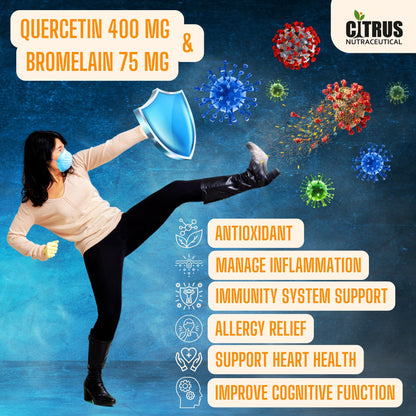 CITRUS NUTRACEUTICAL Quercetin 400mg with Bromelain 75mg Capsules