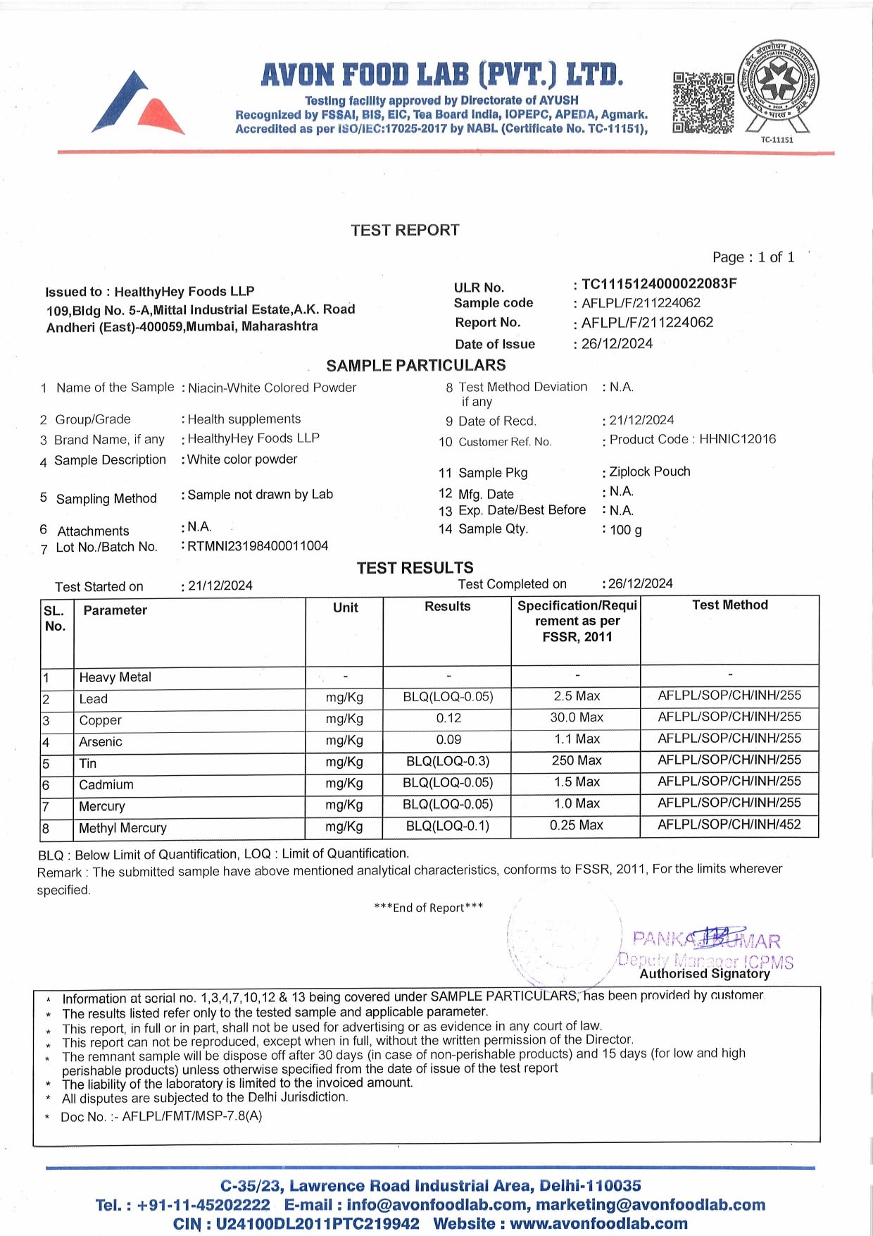 HealthyHey Nutrition Niacin Vitamin B3 120 Veg. Capsules- image 2