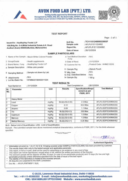 HealthyHey Nutrition Niacin Vitamin B3 120 Veg. Capsules- image 2